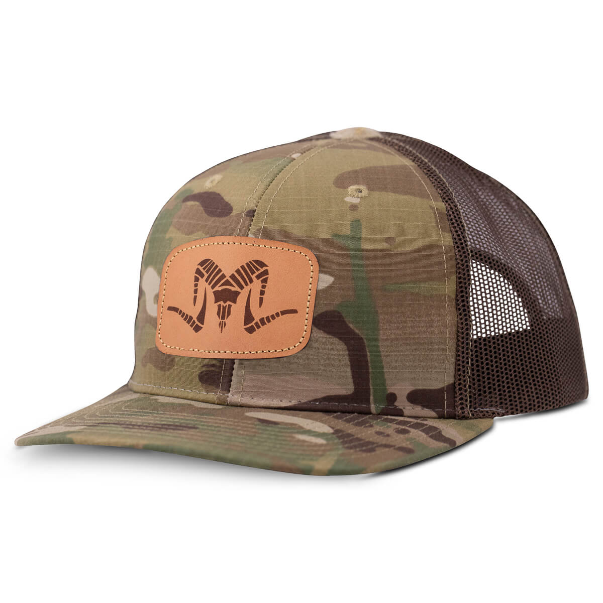 Argali Multicam Leather Patch Hat - Main Image