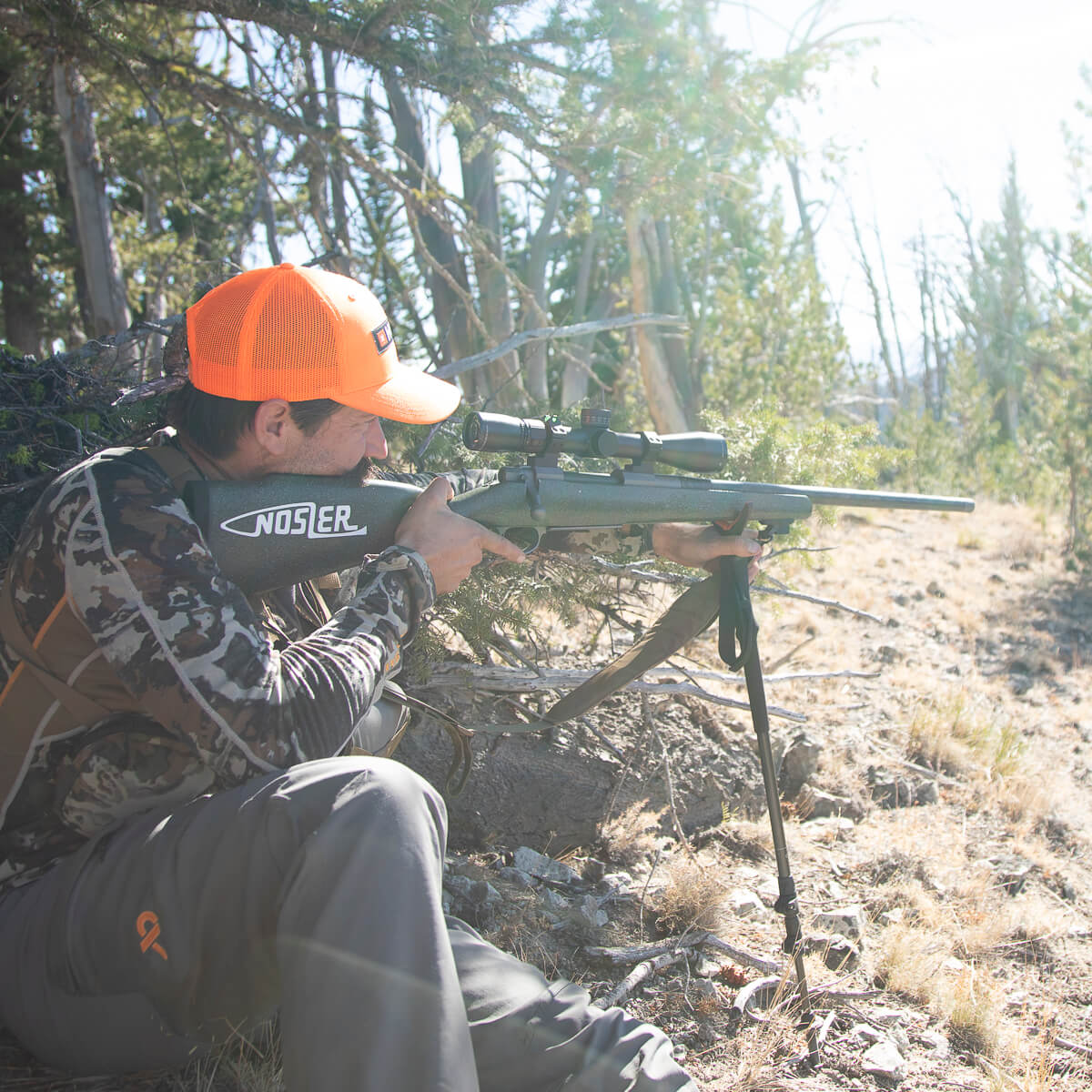 Trekking pole shooting rest top