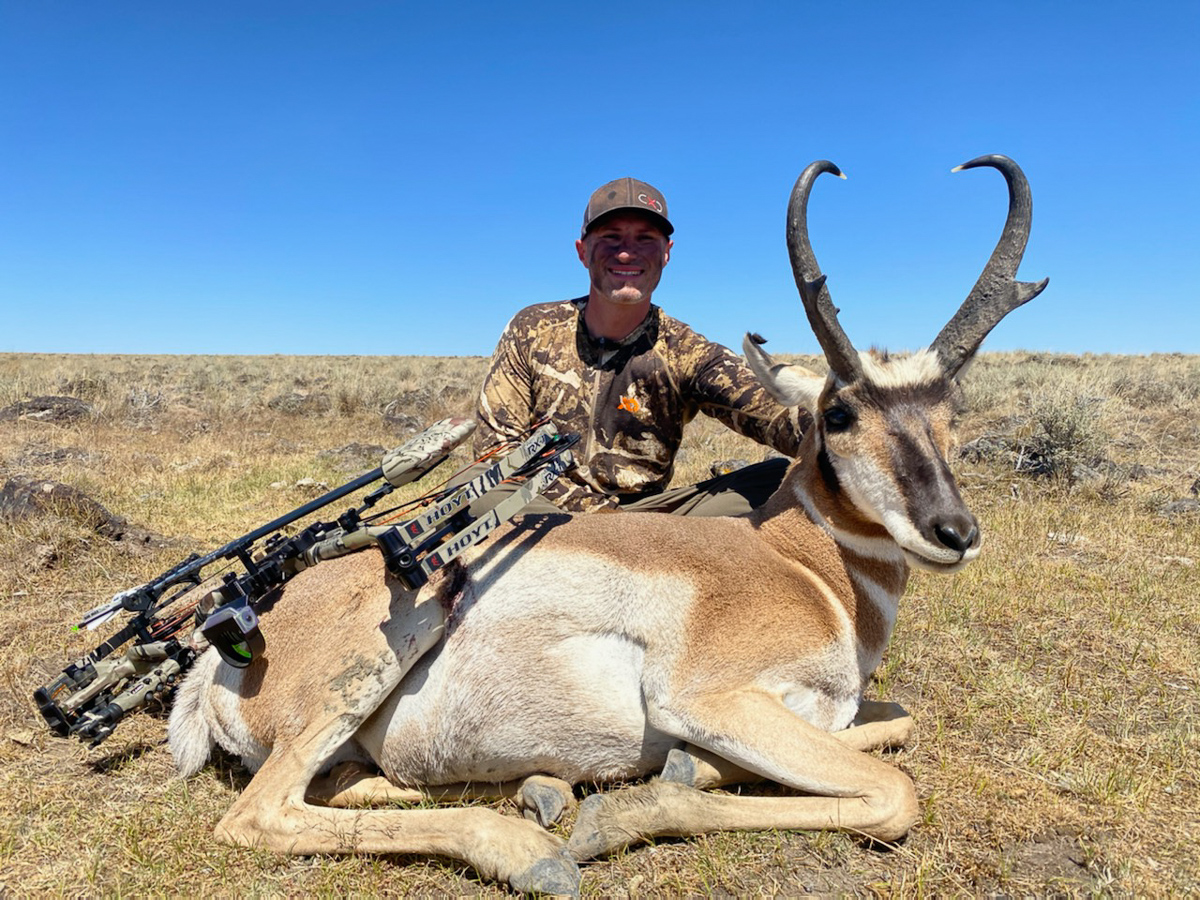 Charlie Perry with an archery antelope buck