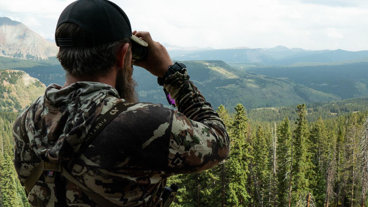 Eric Voris glassing solo in the backcountry